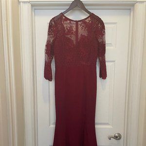 Maniju Formal Red Dress, Worn Once, Medium